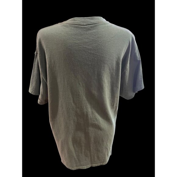 Led Zeppelin Graphic Tee Green With Symbols Rock Band Shirt Unisex Cotton Size L - Picture 6 of 8